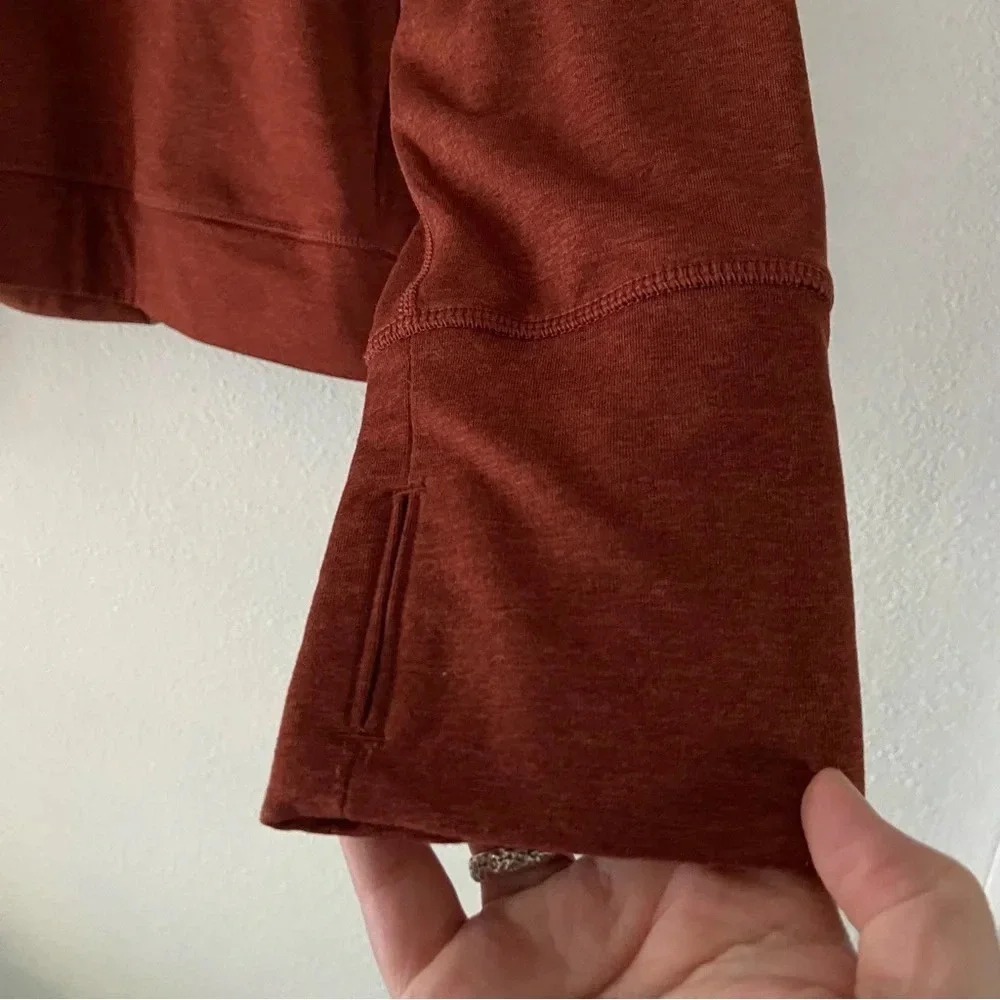Old Navy XXL Cowlneck Cropped Pullover New Rust Athleisure Activewear Sporty - Picture 13 of 16